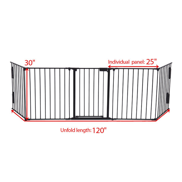 Jaxpety Metal Baby Safety Gate & Reviews Wayfair